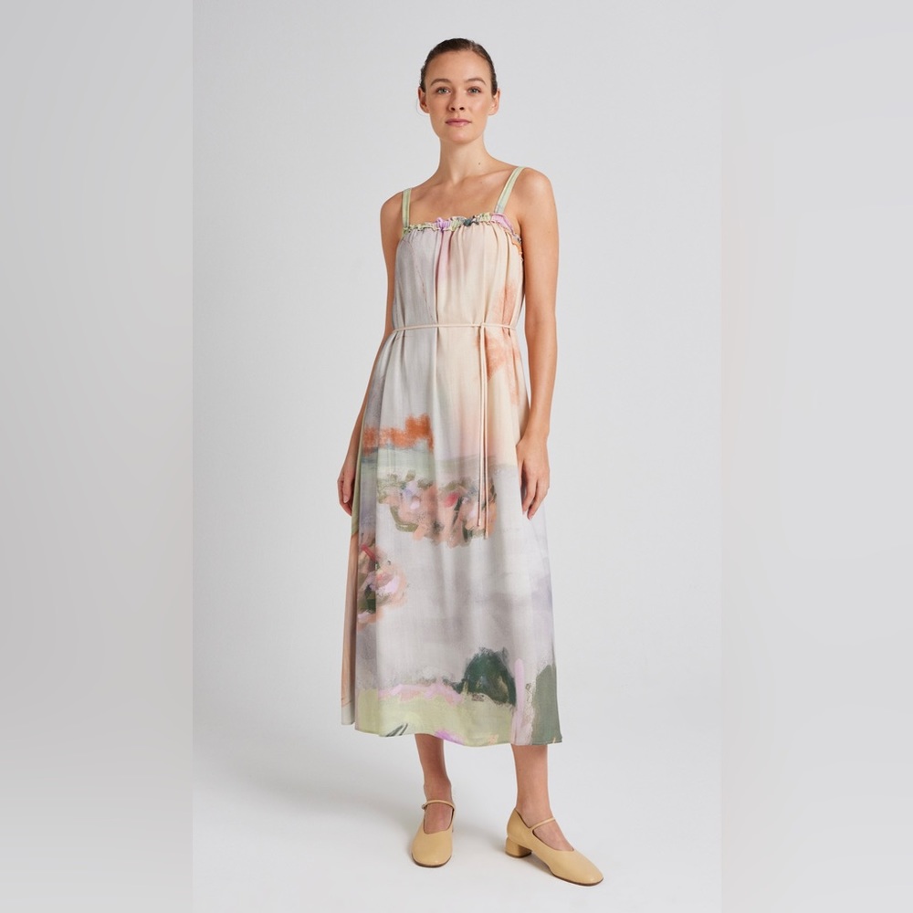 Abstract kimono tent dress
